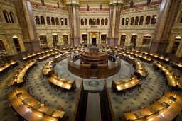 The Library of Congress reading room